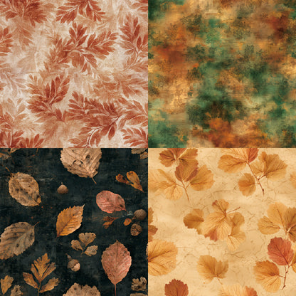 24PCS 6" Foliage Scrapbook Paper & Cardstock