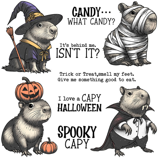 Halloween Capybara Dies & Stamps Set