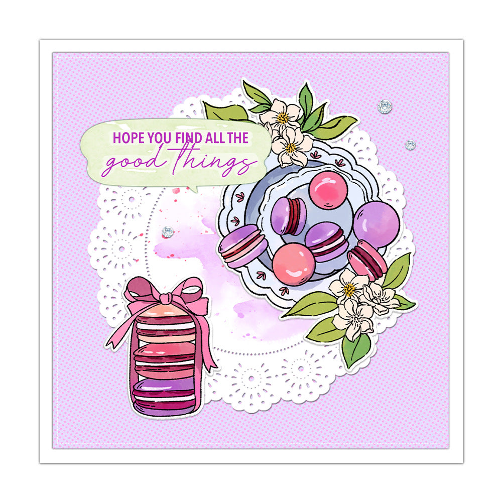 Macaron Cake Clear Stamps