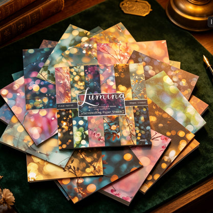 24PCS 6" Lumina Scrapbook Paper & Cardstock