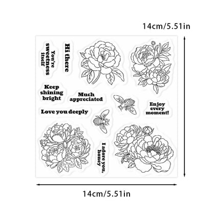 Beautiful Flowers Clear Stamps