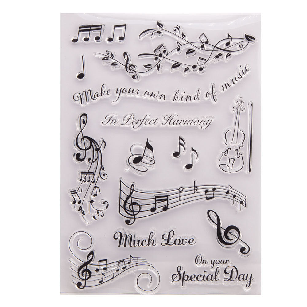 Music Note Clear Stamps