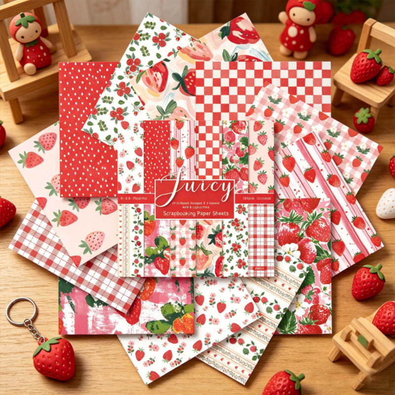 24PCS 6" Juicy Scrapbook Paper & Cardstock