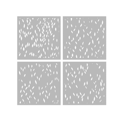 3D Leaves Background DIY Painting Hollow Stencil