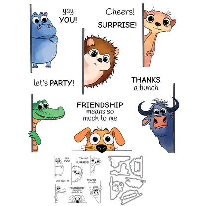 Probe Animals Dies & Stamps Set