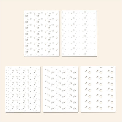 5 PCS Ladybug Pattern DIY Painting Hollow Stencil