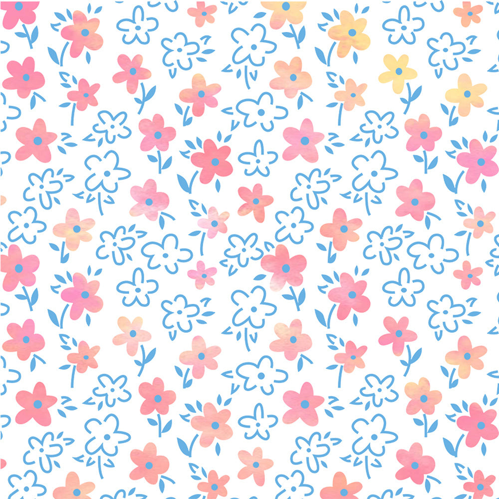 2 PCS Flower Pattern DIY Painting Hollow Stencil