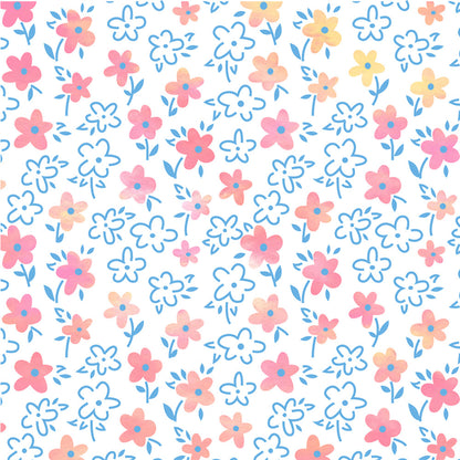 2 PCS Flower Pattern DIY Painting Hollow Stencil