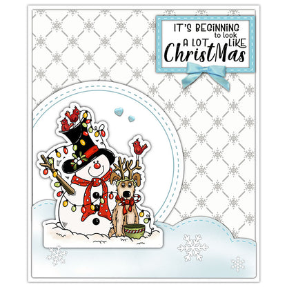 Christmas Snowman Dies & Stamps Set