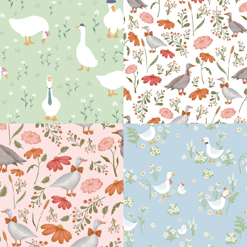 24PCS 6" Goose Scrapbook Paper & Cardstock