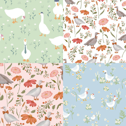 24PCS 6" Goose Scrapbook Paper & Cardstock