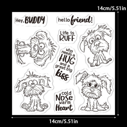 Cute Puppy Dies & Stamps Set