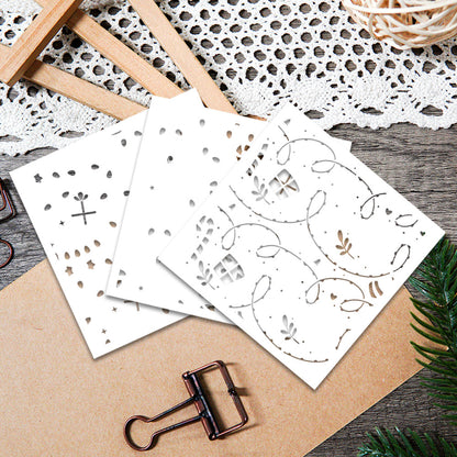 3 PCS Creative Patterns DIY Painting Hollow Stencil