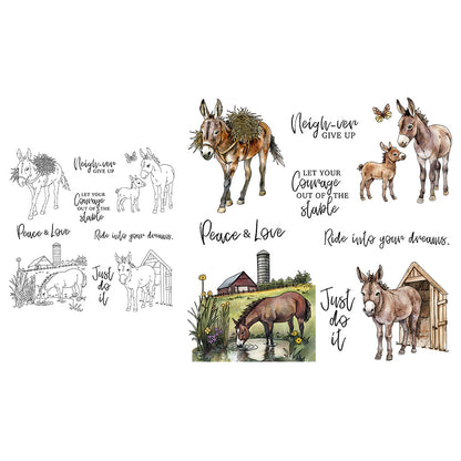 Animal Horse Clear Stamps