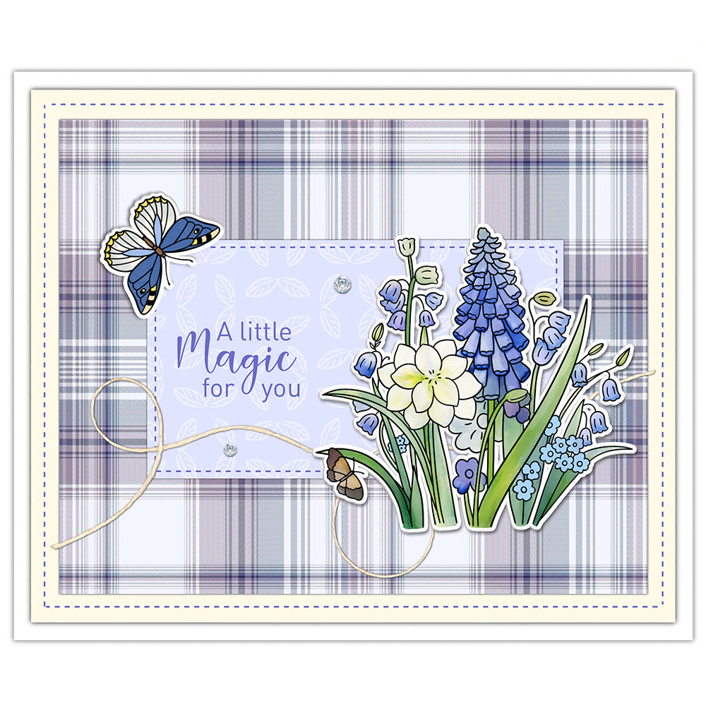 Butterfly Flower Cluster Dies & Stamps Set
