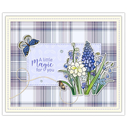 Butterfly Flower Cluster Dies & Stamps Set
