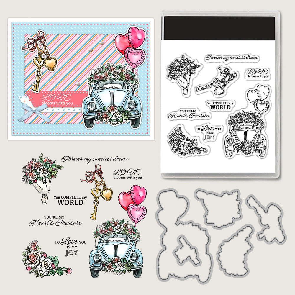 Valentine's Day Theme Dies & Stamps Set