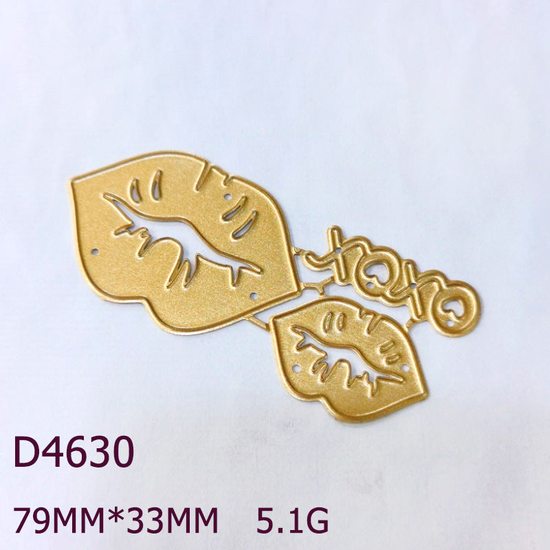 Lips and "XOXO" Metal Cutting Dies