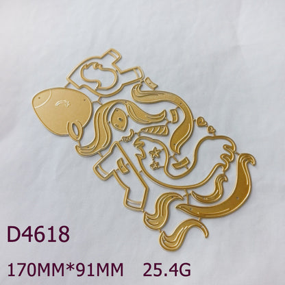 Cute Unicorn Metal Cutting Dies