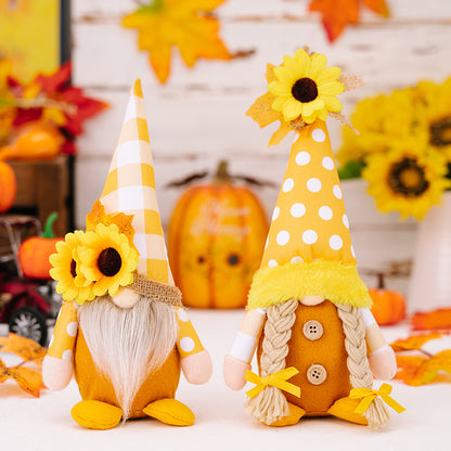 Thanksgiving Gnome Plush Doll Ornaments