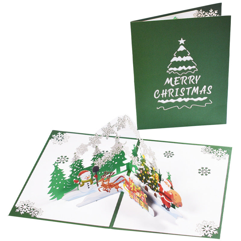 3D Creative Christmas Series Pop-Up Greeting Card