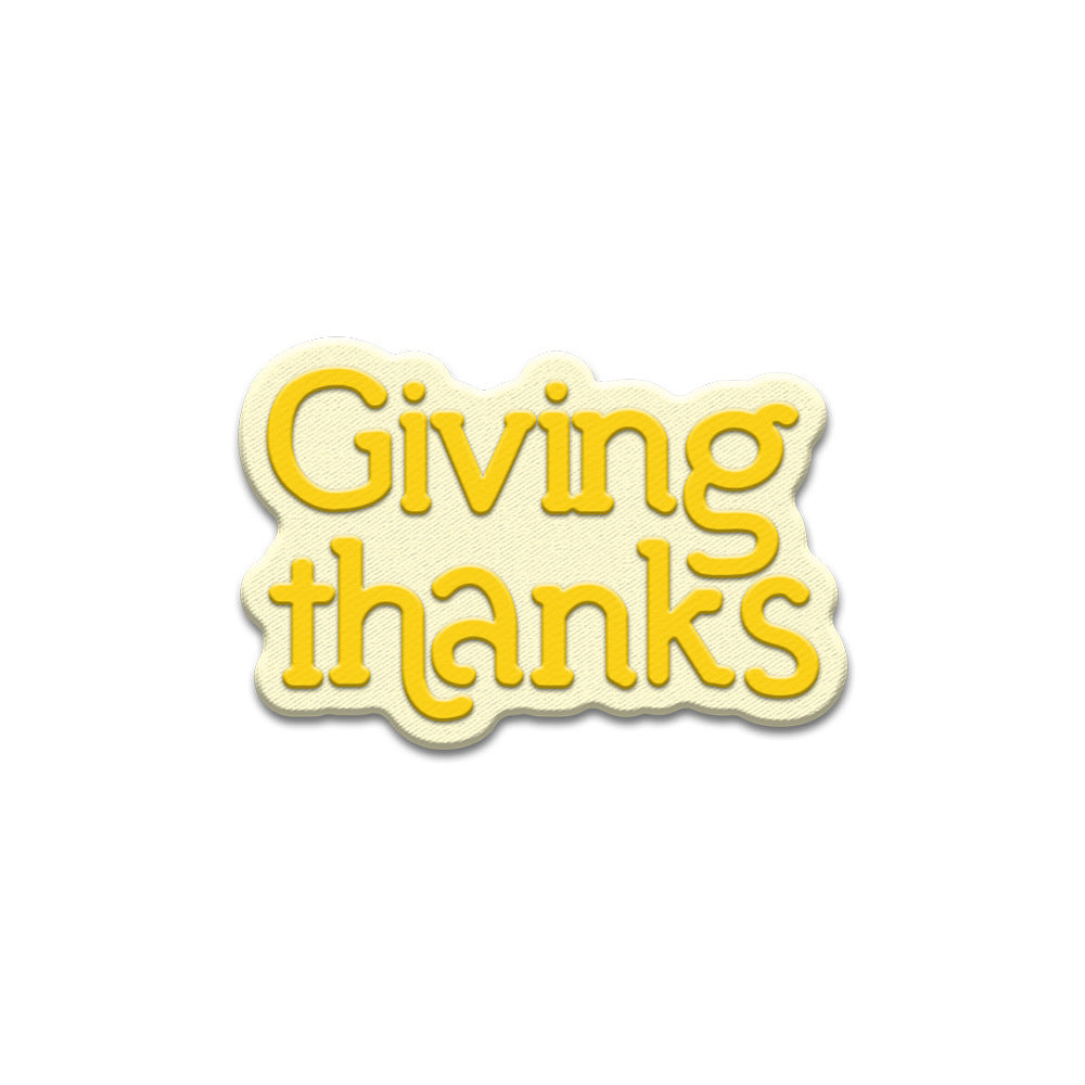 "Giving Thanks" Words Metal Cutting Dies