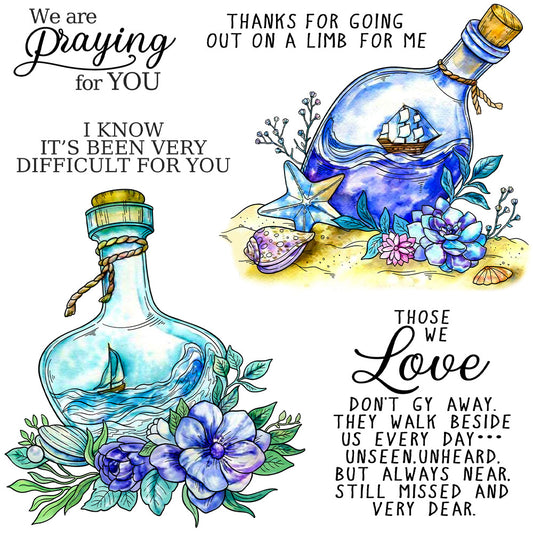 Drift Bottle Dies & Stamps Set