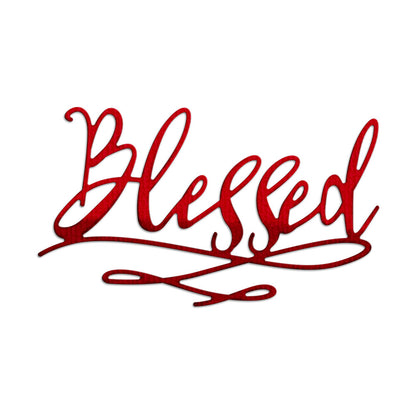 "Blessed" Words Metal Cutting Dies