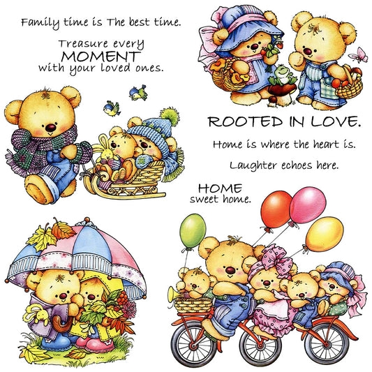 Bear Family Clear Stamps