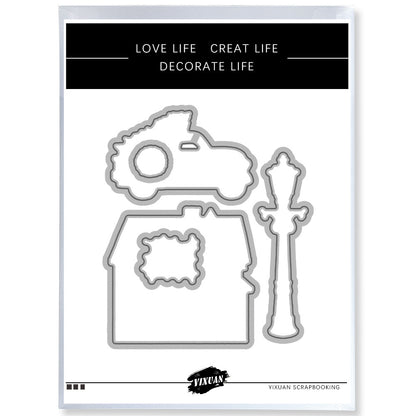 Christmas Theme Dies & Stamps Set