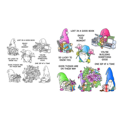 Office Gnome Clear Stamps