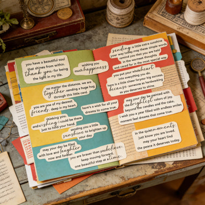 Words and Sentences DIY Scrapbook Clear Stamps