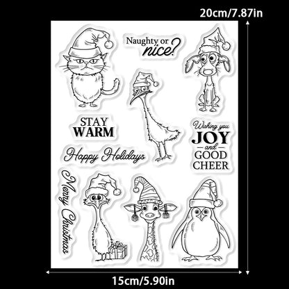 Christmas Animals Dies & Stamps Set