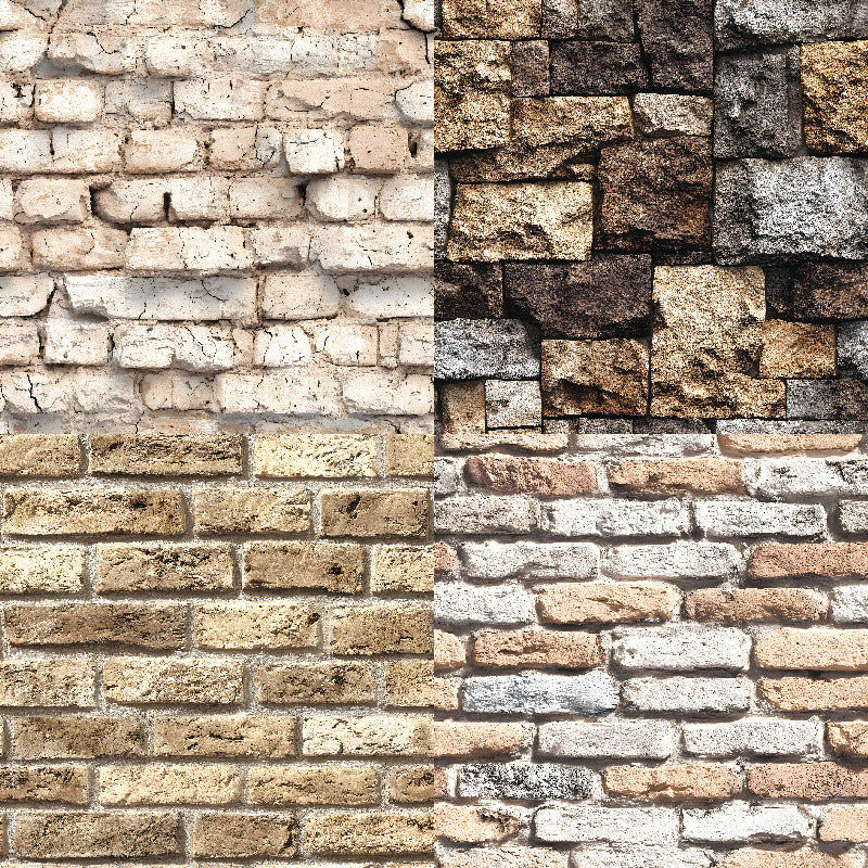 24PCS 6" Stone Wall Scrapbook Paper & Cardstock