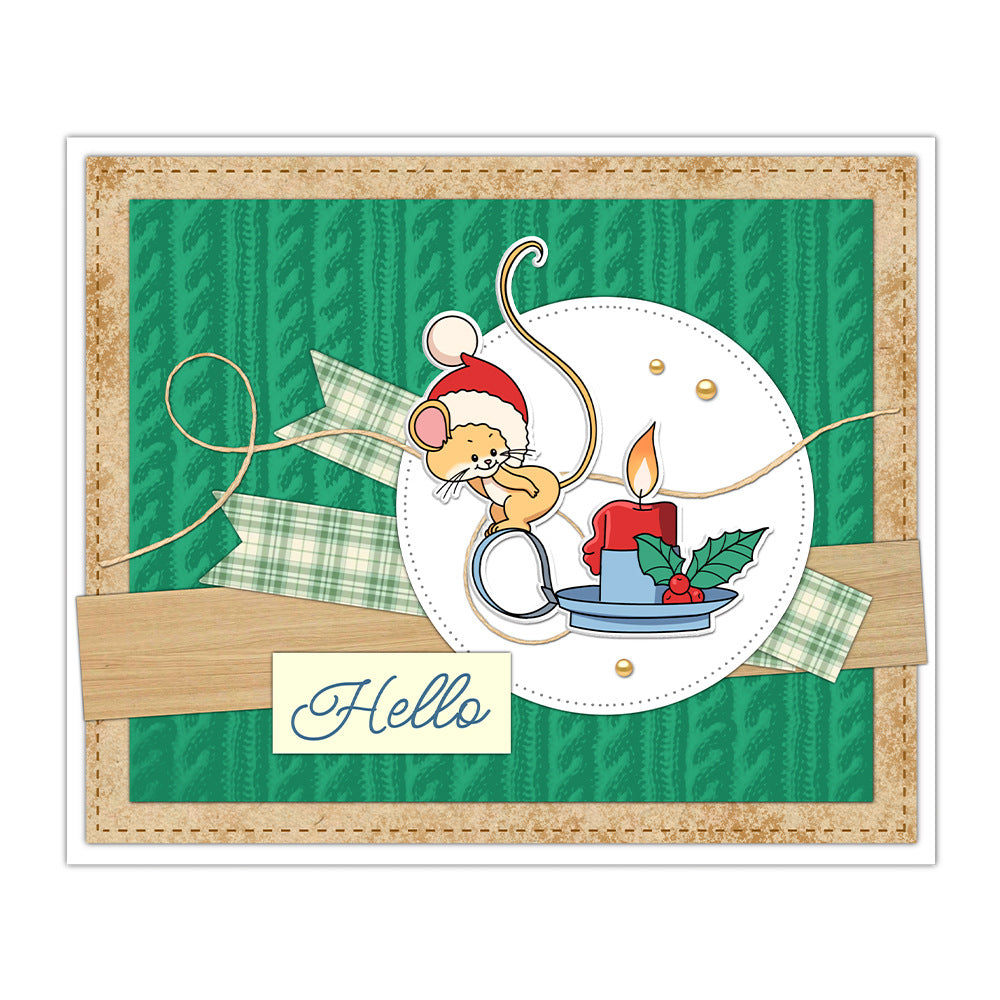 Winter Greedy Mouse Dies & Stamps Set