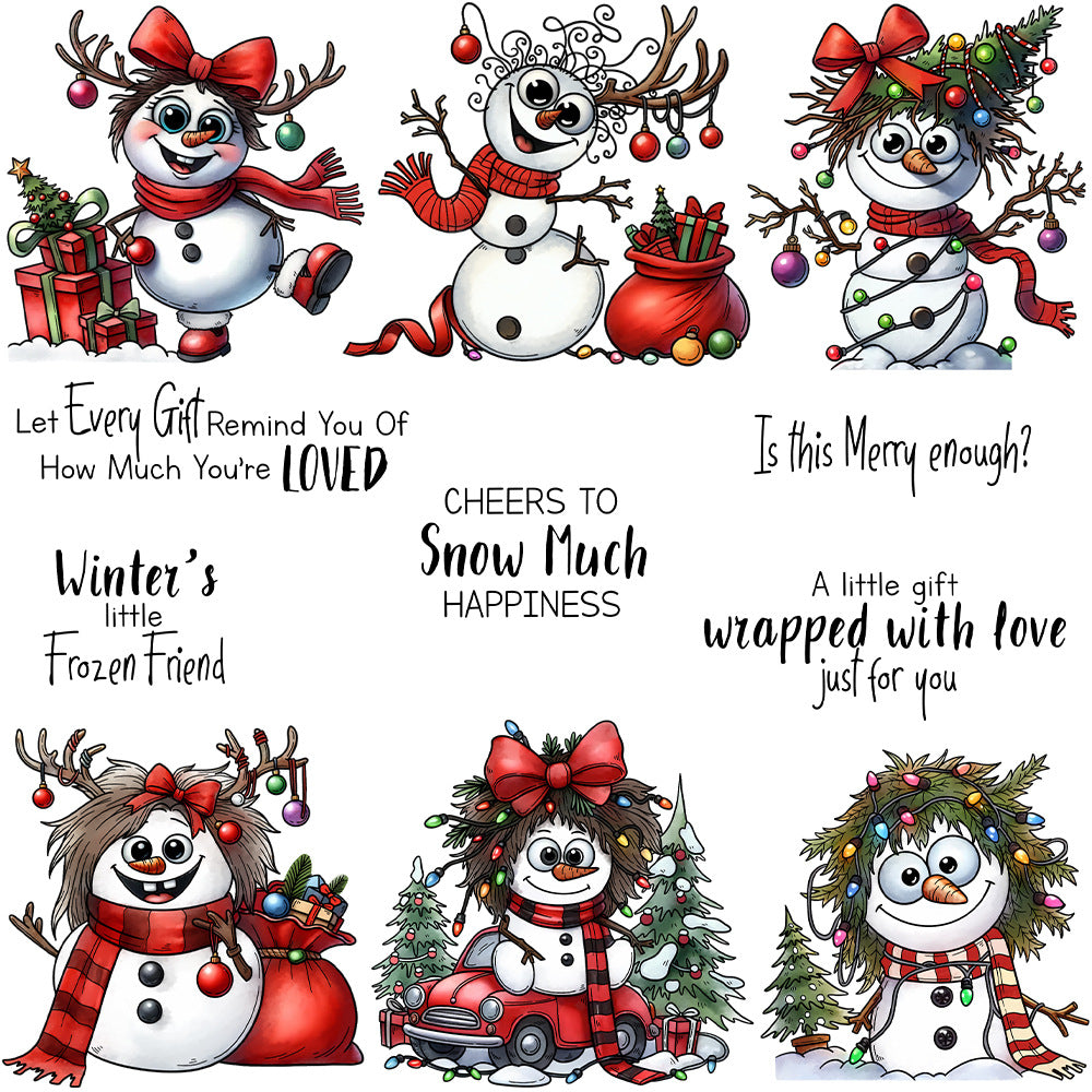 Christmas Snowman Clear Stamps