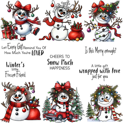 Christmas Snowman Clear Stamps