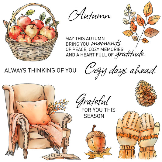 Autumn Fruits Clear Stamps