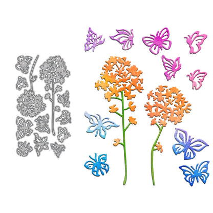 Flowers and Butterflies Metal Cutting Dies