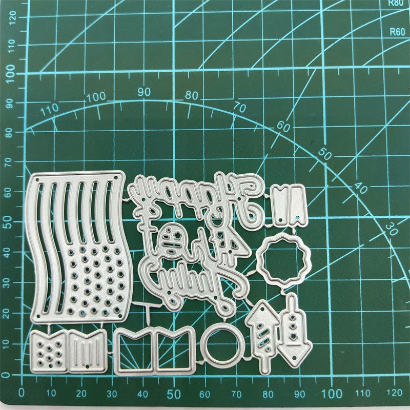 Happy Independence Day Metal Cutting Dies