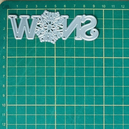 Snow Words Metal Cutting Dies