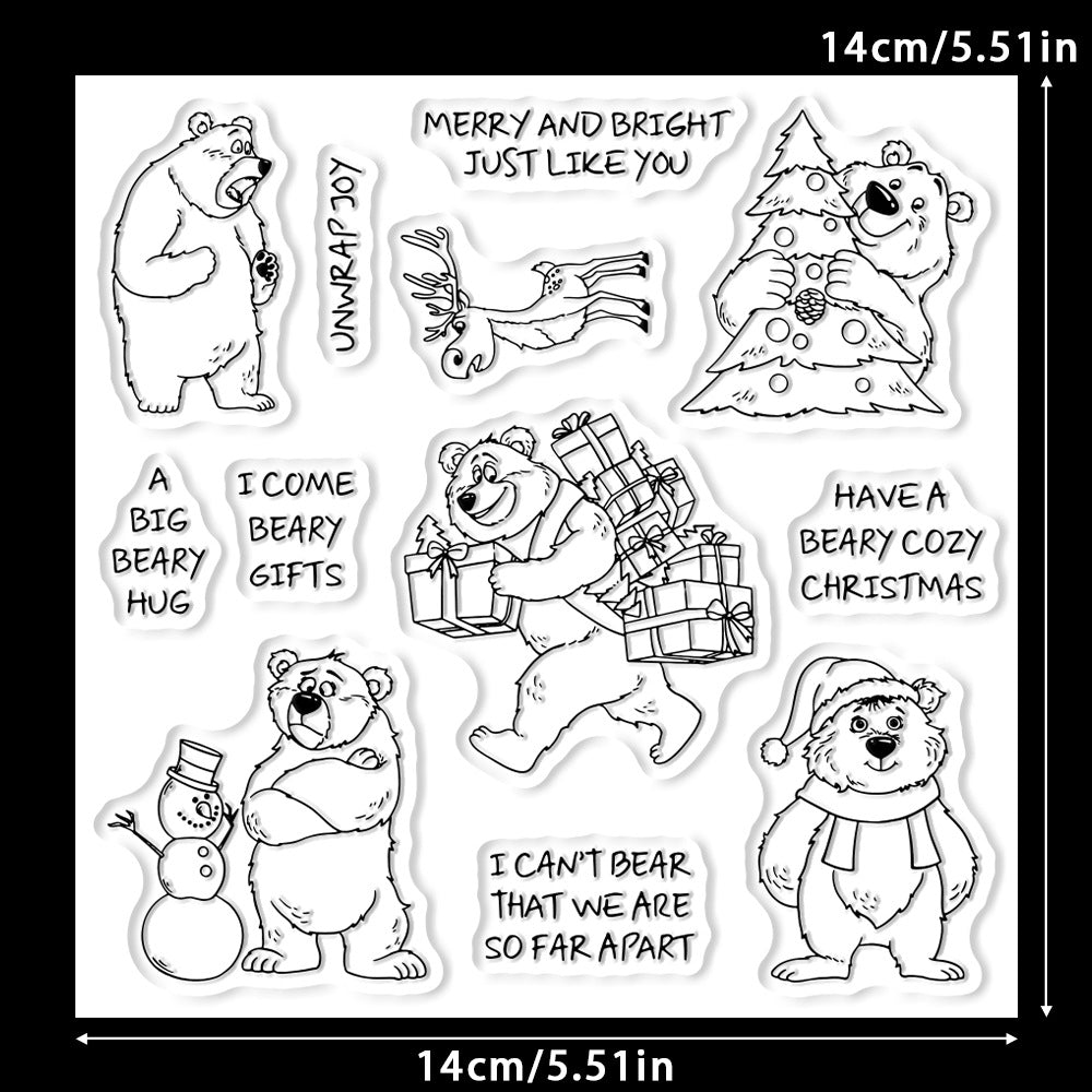 Christmas Bears Dies & Stamps Set