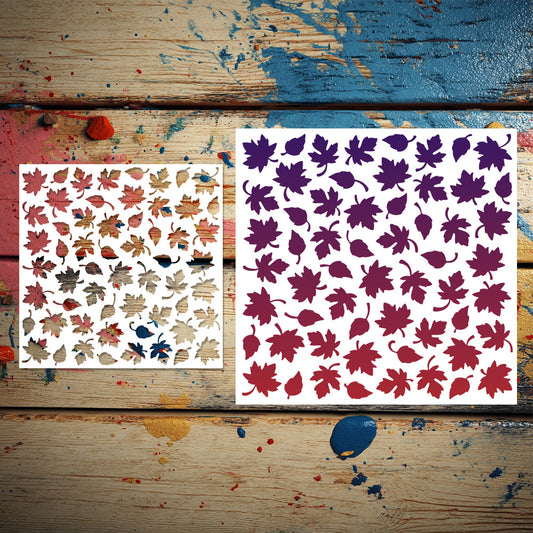 Maple Leaf Pattern DIY Painting Hollow Stencil