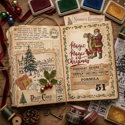 Christmas Series DIY Decorative Journal Clear Stamps