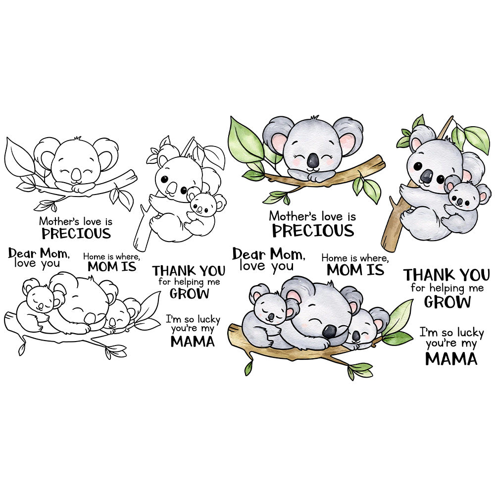 Cute Koala Dies & Stamps Set