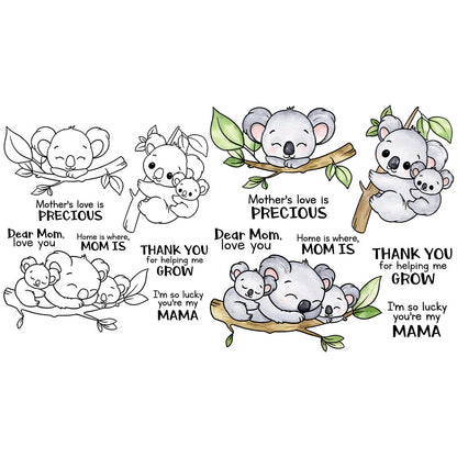 Cute Koala Dies & Stamps Set