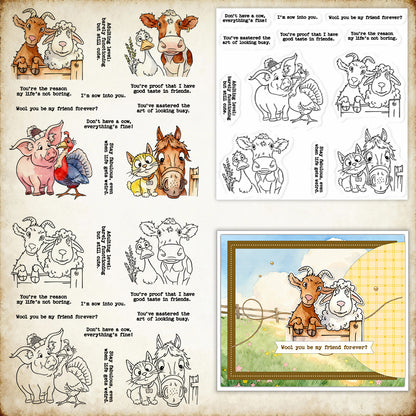 Animal Friendship Clear Stamps