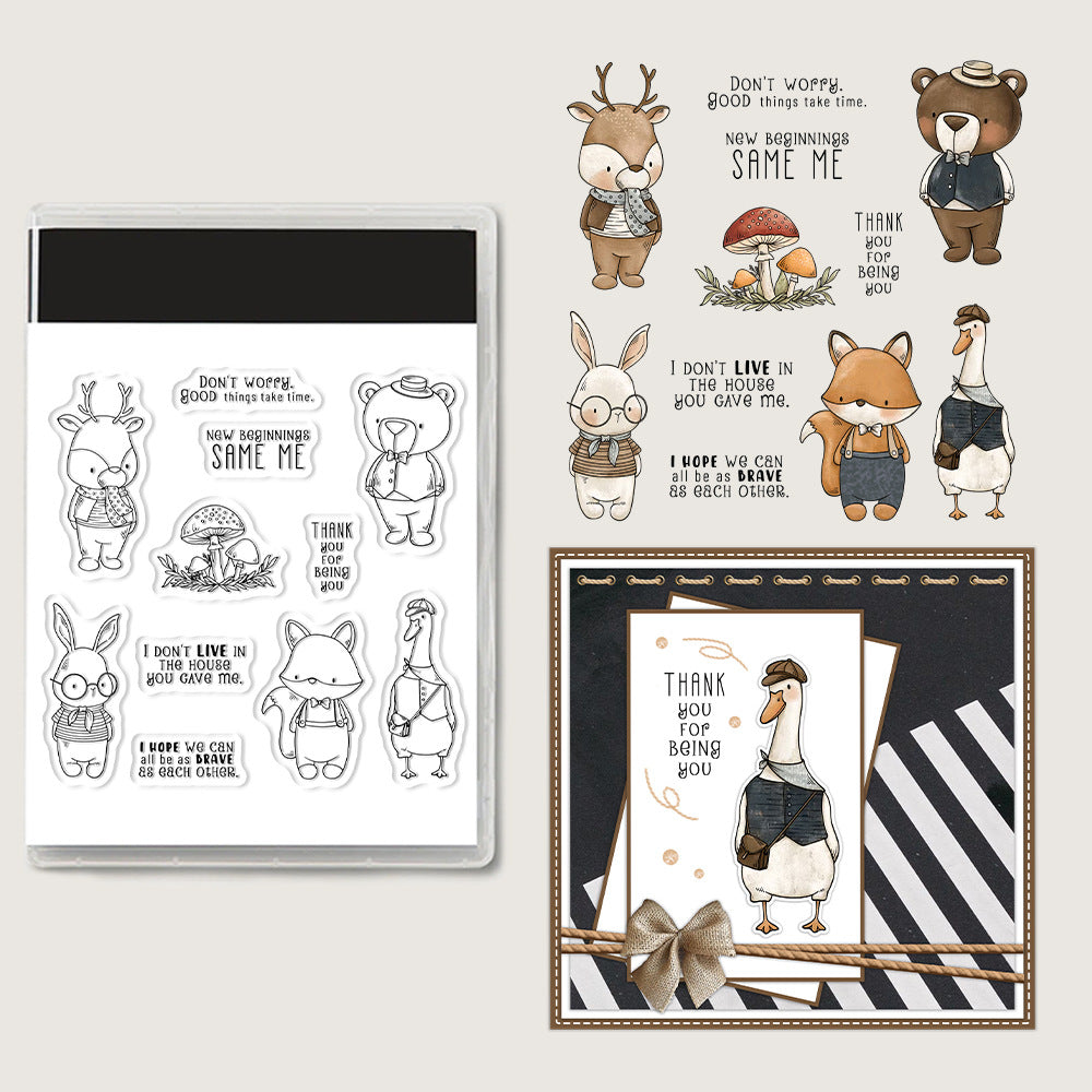 Animal Theme Clear Stamps