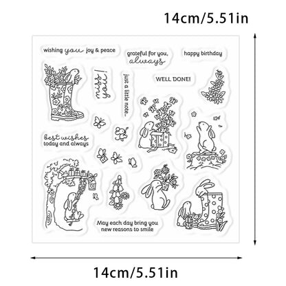 Bunny Daily Life Clear Stamps