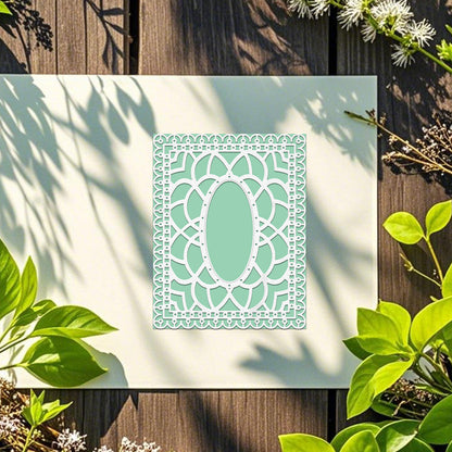 Decorative Floral Frame Background Board Cutting Dies
